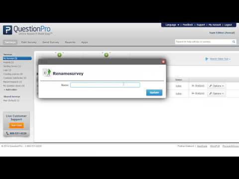 How to Rename Surveys in QuestionPro.com