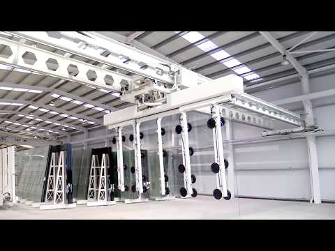 TUROMAS 12 Meter Storage Loading Cutting Line Maquinaria Vidrio 12 Metros