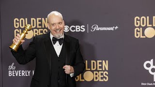 Paul Giamatti’s Golden Globe win for The Holdovers a ‘very interesting movie’