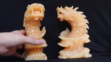 Cá chép hóa rồng bằng đá ngọc hoàng long VIP