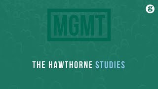 The Hawthorne Studies