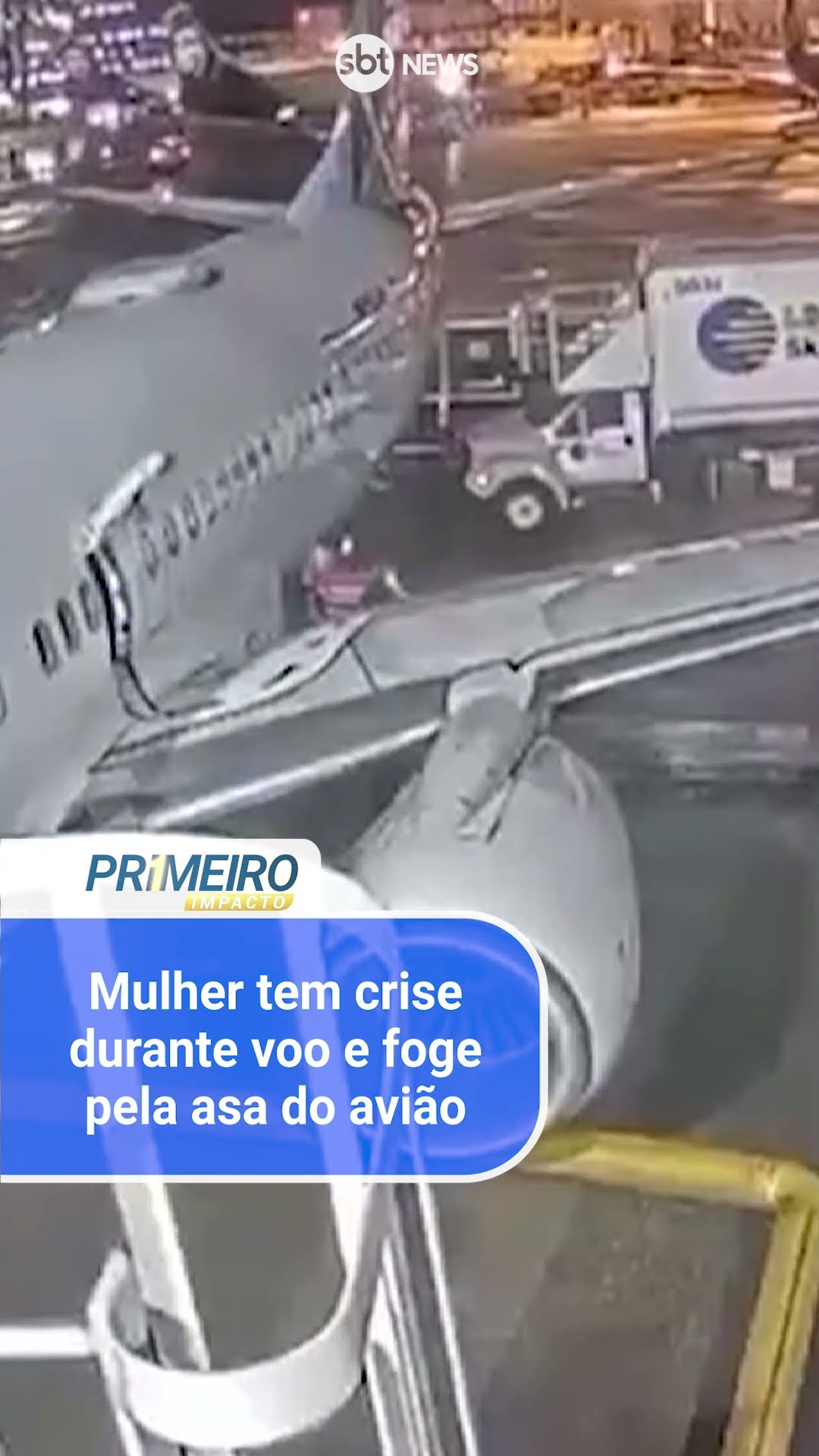 Mulher tem crise de ansiedade durante voo e foge pela asa do avião