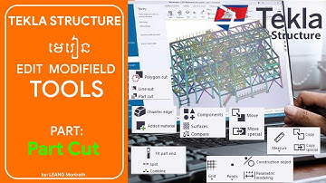 Tekla Structure Basic - How to Use the Tool Part Cut