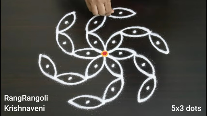 Easy Daily Muggulu🌺5x3 dots Simple Rangoli🌺Latest Kolam🌺RangRangoli Krishnaveni