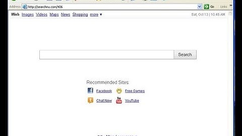 How to remove Searchnu.com/406 browser redirect virus  in  windowsXP
