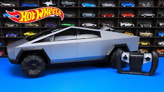Hot Wheels Tesla RC CyberTruck 1:10 - It's HUGE!!! (4K)