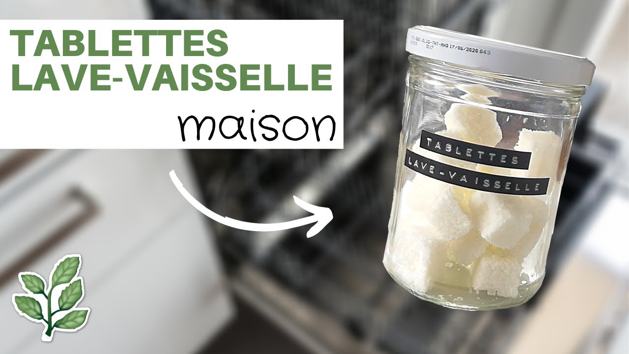 Tablettes pour lave-vaisselle maison : le tuto facile avec 5 ingrédients et  un bac à glaçons