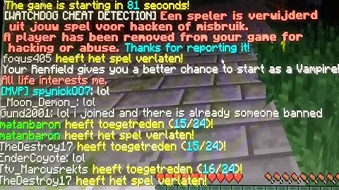 2 hackers in Hypixel VampireZ (Minecraft Hypixel VampireZ)