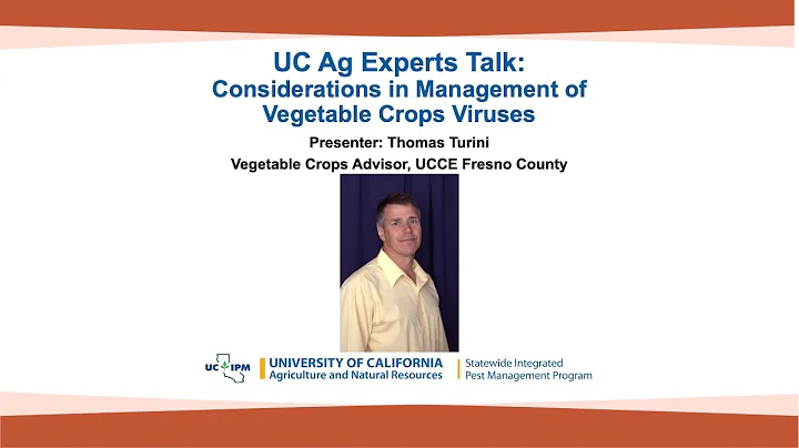 UC Ag Experts Talk: Considerations in Management o...