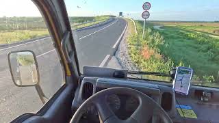 New route Nissan Cabstar Pov driving