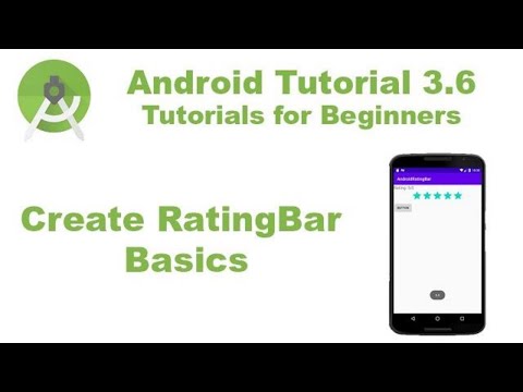 Android Studio 3.6 Create RatingBar Basics