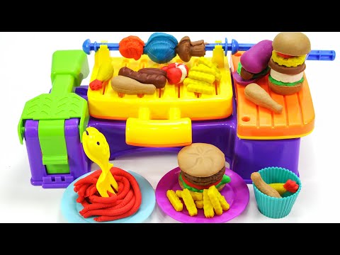알록 달록 플레이도우로 바베큐와 햄버거를 만들어 보아요 Let&amp;#39;s make delicious <strong>BBQ</strong> and hamburgers <strong>with</strong> Play-doh