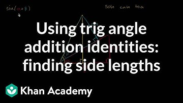Applying angle addition formula for sin | Trig identities and examples | Trigonometry | Khan Academy