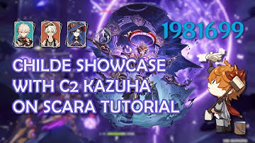 Childe Burst Showcase Tutorial | Scaramouche Boss Rotation | Mona/Kazuha/Bennett GenshinImpact
