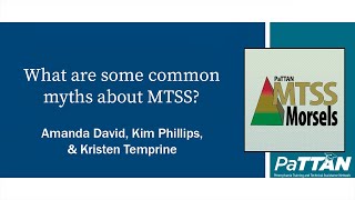 "What are some common myths about MTSS?" | MTSS Morsels