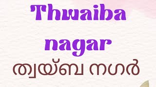 Thwaiba nagar|ത്വയ്‌ബ നഗർ|islamic madh|nabidina song|full lyrics|faithful lyrics|#nabidinaganangal