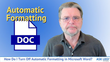 How Do I Turn Off Automatic Formatting in Microsoft Word?