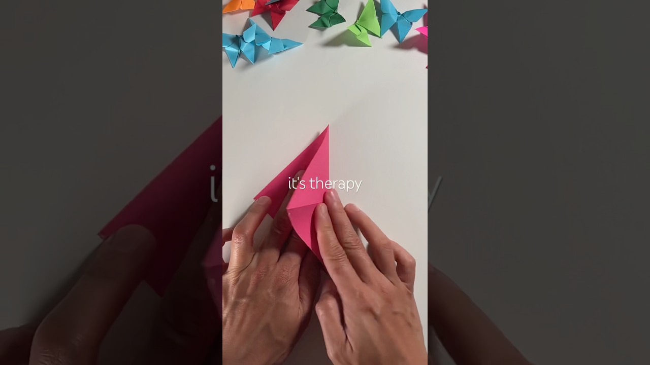 Butterfly origami therapy for calm minds—fold stress away and feel grounded in the moment.