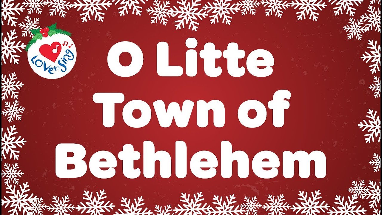 O Little Town of Bethlehem with Lyrics  Christmas Carol & Song - YouTube