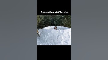 Ice Igloo Build With Ice In Antarctica At -18°F #antarctica  #camping #igloo #snow