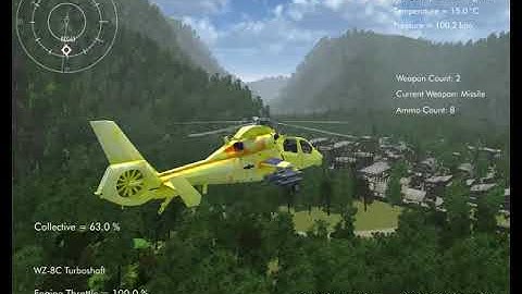 Silantro Unity3D Helicopter Simulator: Environment Test