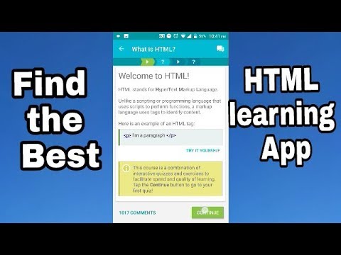 Learn HTML || Best HTML learning app || Better than any website ...