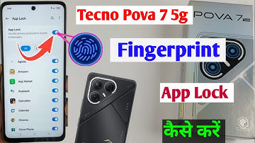 Tecno pova 7 5g fingerprint app lock setting / tecno pova 7 me app me fingerprint lock Kaise lagaye