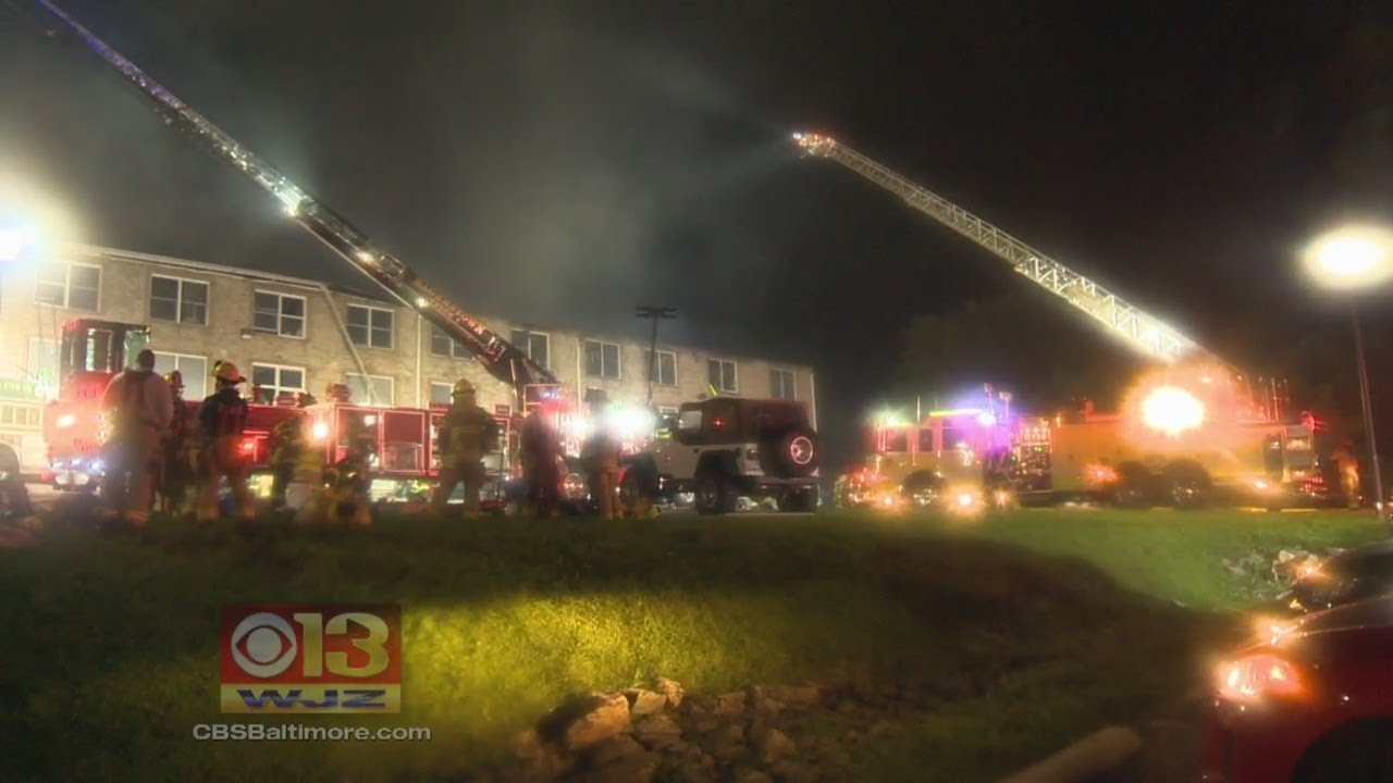 Dozens Displaced After Fire Rips Through Apartment Building - YouTube