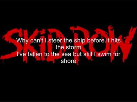In a Darkened Room - Skid Row (With Lyrics) - YouTube