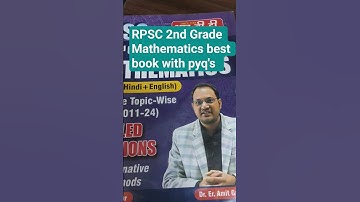 RPSC 2nd Grade mathematics best book with pyq