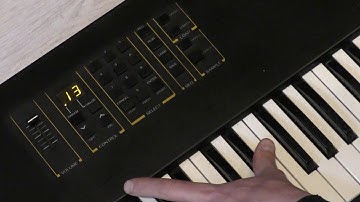 ENSONIQ Mirage 8 bit sampler - simple chord sample demo after repair