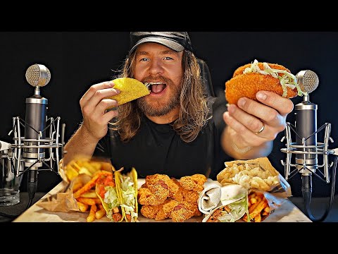 [ASMR] EATING a Taco Bell Feast (Relaxing Eating Triggers)