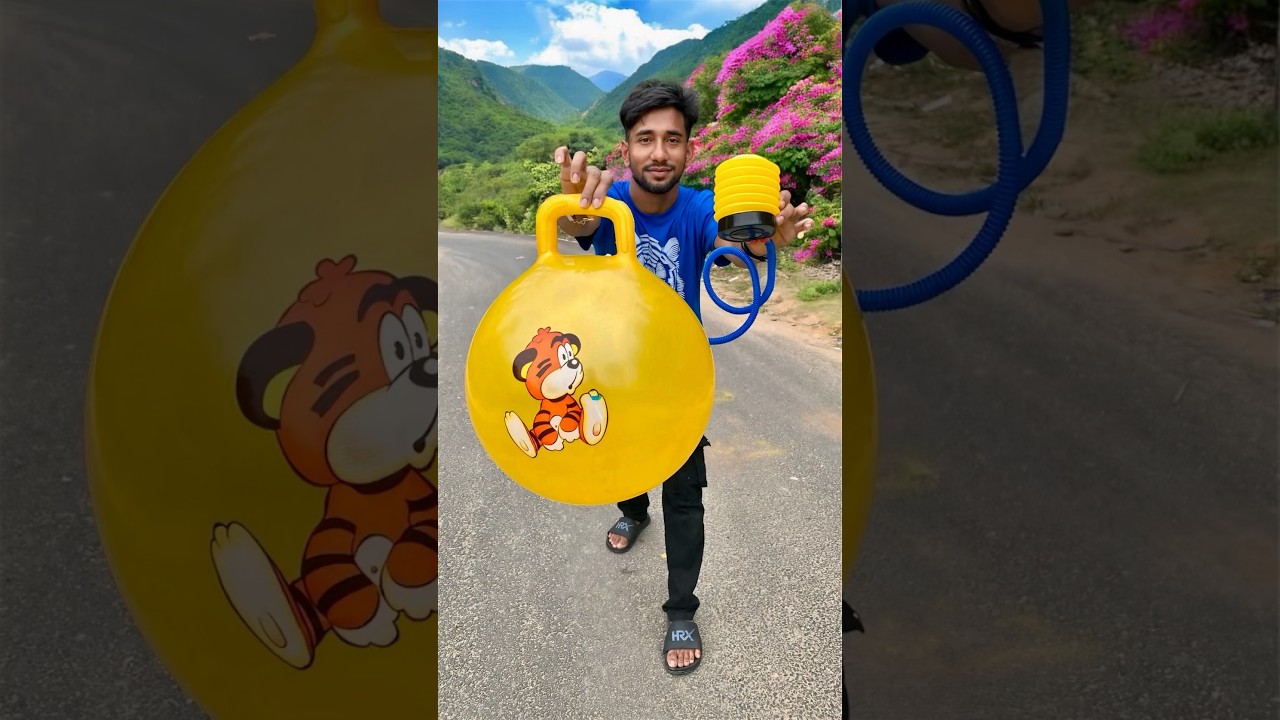 Big size Bouncy Jumping Ball Unboxing and Testing 😄