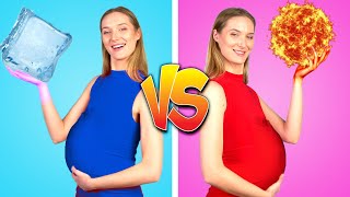 HOT PREGNANT VS COLD PREGNANT! Funny Pregnancy Situations by Crafty Panda