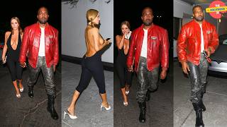 KANYE WEST AND BIANCA LEAVE E BALDI RESTAURANT THEN HEAD TO A BEVERLY HILLS MOVIE THEATER