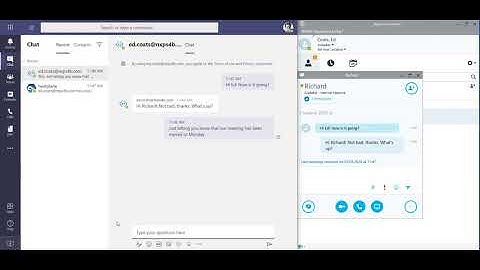 NextPlane Demo - Microsoft Teams & Skype  for Business One-to-One Chat