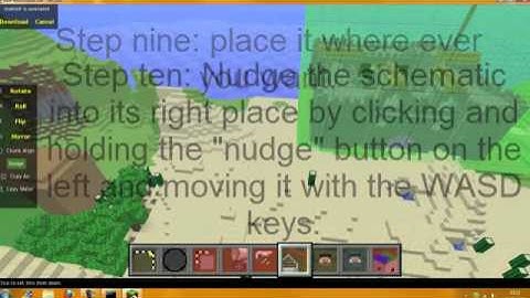 How to import MCEdit Schematics