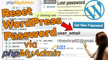 How to reset your WordPress password via phpMyAdmin [Easy method] ☑️
