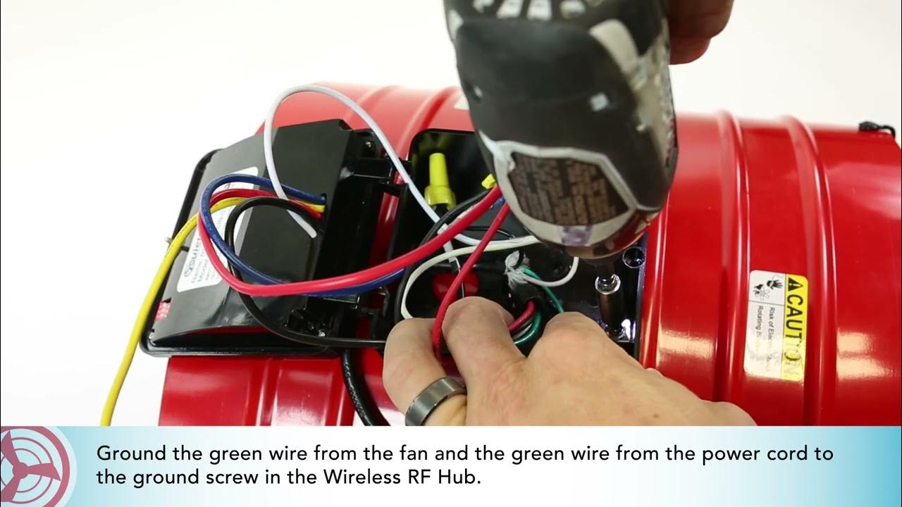 Two Speed RF Wireless Kit Installation for QuietCool CL-2250 - 7000 and