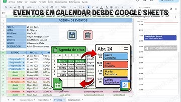 Como CREAR EVENTOS en GOOGLE CALENDAR desde GOOGLE SHEETS / Integración con Apps Script