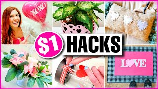 15 DOLLAR TREE HACKS! Valentine's Day DIY Decor \& Gifts 😍