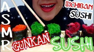 MUKBANG GUNKAN SUSHI JAPAN - ICHIBAN SUSHI INDONESIA || Eating Show - ASMR Eating Sound || Review screenshot 5