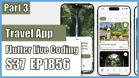[Flutter] Flutter Live Coding EP1856 (Travel App Part 3)