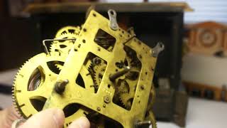 1909 gilbert mantel clock restore for Nancy #1