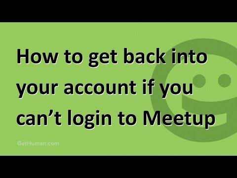 Meetup.com account recovery tutorial