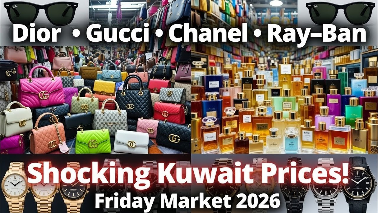 Very Cheap Dior, Gucci, Chanel Bags, Perfumes & Fossil Watches | Kuwait Friday Market🇰🇼