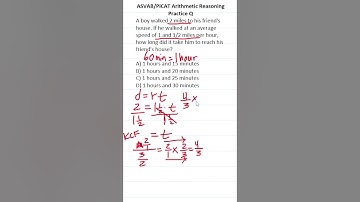 ASVAB/PiCAT Arithmetic Reasoning Practice Test Question:  Distance, Rate, and Time (d  = rt)
