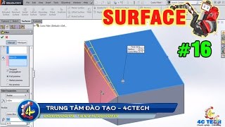 Conic Fillet Surface in SolidWorks (#3.16)
