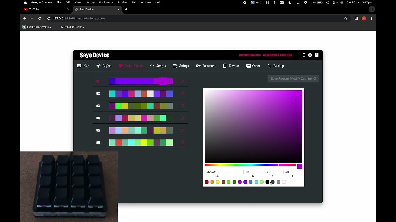 Part 7. Colours | Sayobot Macro keyboard Tutorial | MAC