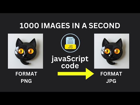 How to change image format using JavaScript | Node JS |  PNG TO JPG